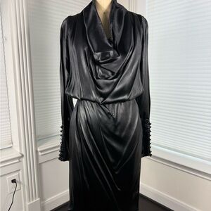 Viktor & Rolf Black Satin Gown
